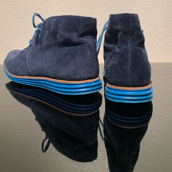 ColeHaan suede lace up ankle boot - Picture 2 of 4